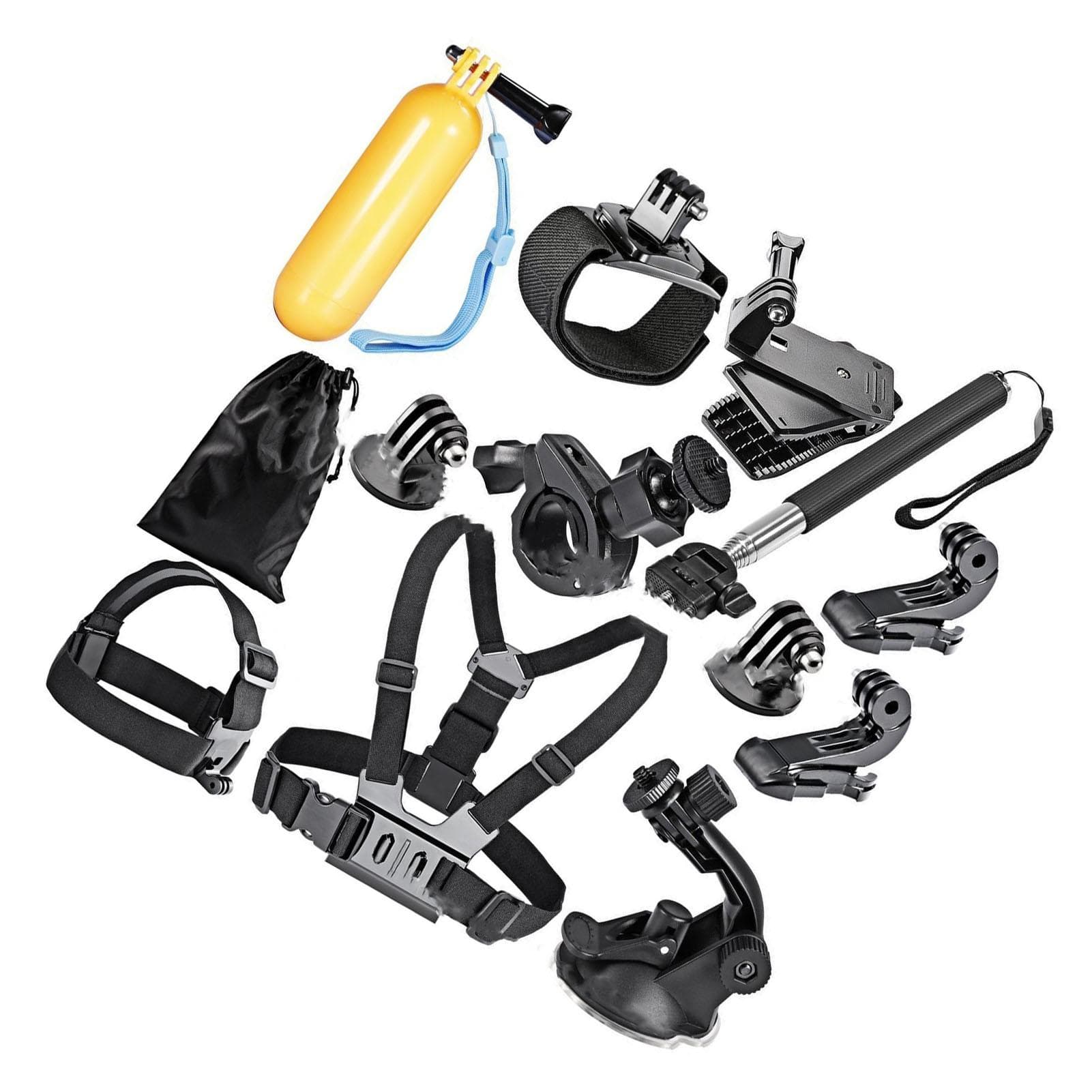 12PCS Action Camera Accessories Kit Adjustable Headband Floating Handle Assembly for Hero 11 10 9 8