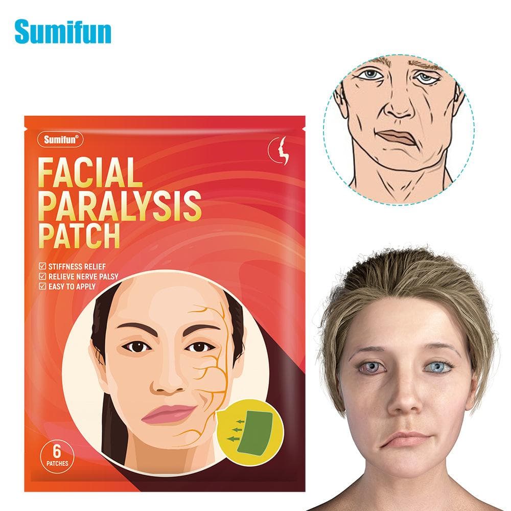 2023 6Pcs/Bag Facial Paralysis Pulling and Sticking Acupoints Massaging Facial Stiffness, and Unblocking Meridians Women Men Health Care 6Pcs/bag