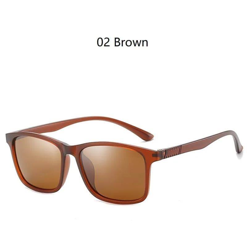 Ultra Light TR90 Sunglasses Men Vintage Rectangle Driving Glasses UV400 Luxury Brand Designer No Box Polarized
