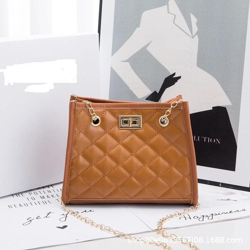 Bag Women's Bag New 2021 Foreign Trade Women's Bag Wholesale Korean Version Fashion Women's Shoulder Bag Ladies Bags brown
