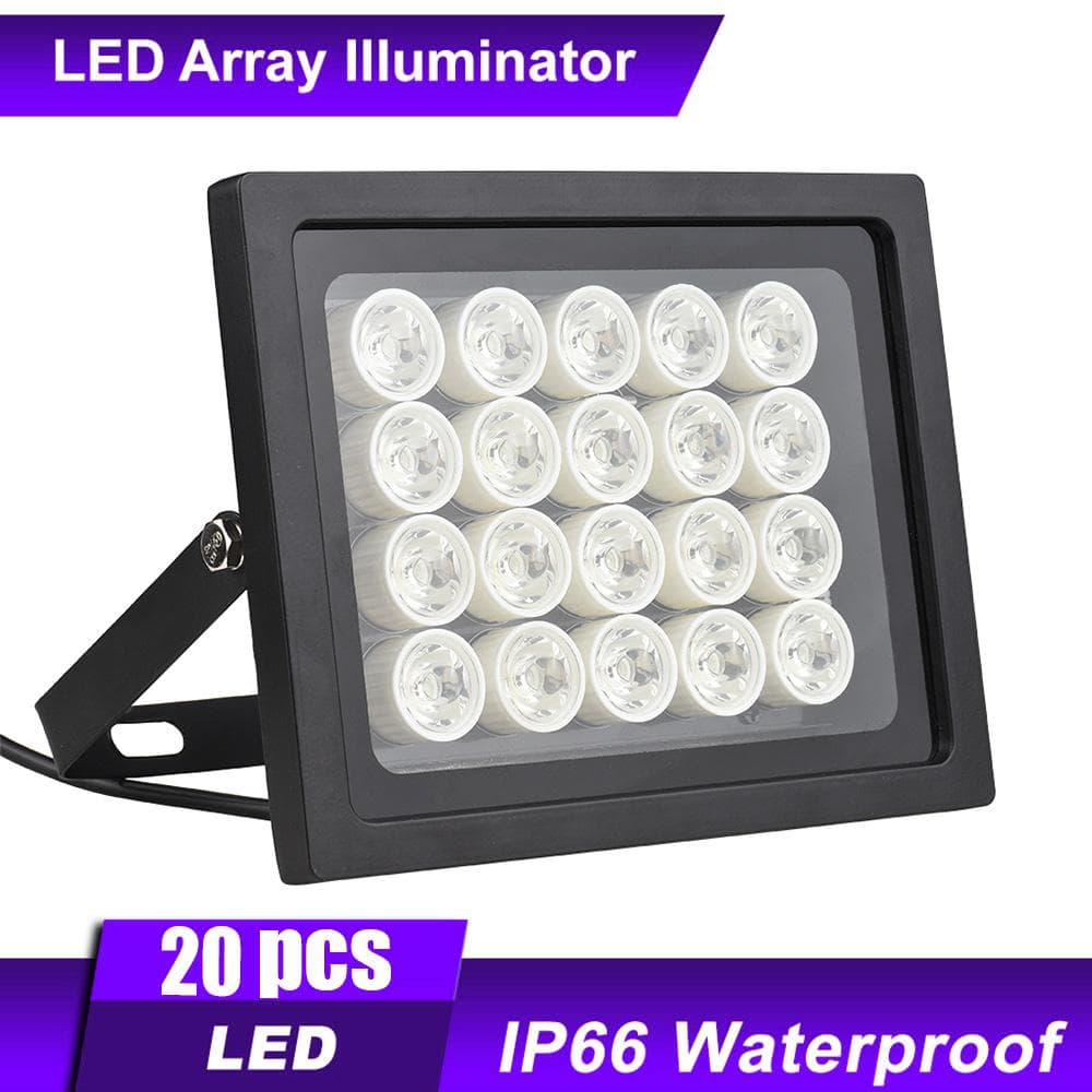 Professional Security Camera Light 20pcs LEDS Night Vision Wide Angle Long Range Outdoor black