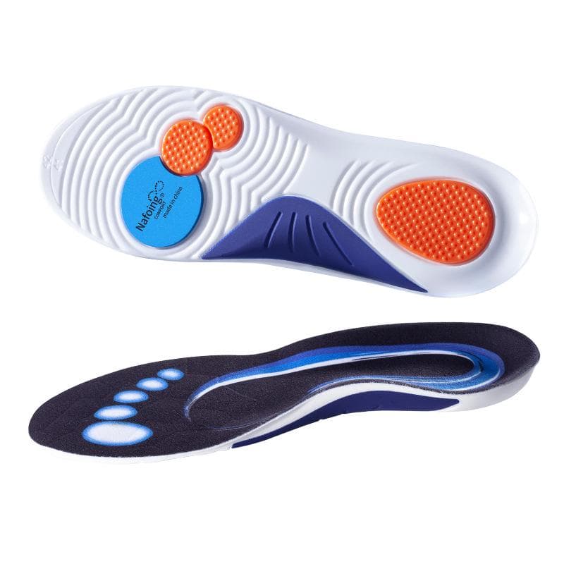 Sport Insoles for Shoes Sole Shock Absorption Deodorant Breathable Cushion Running Insoles for Feet Man Women Orthopedic Insoles 45-46 white