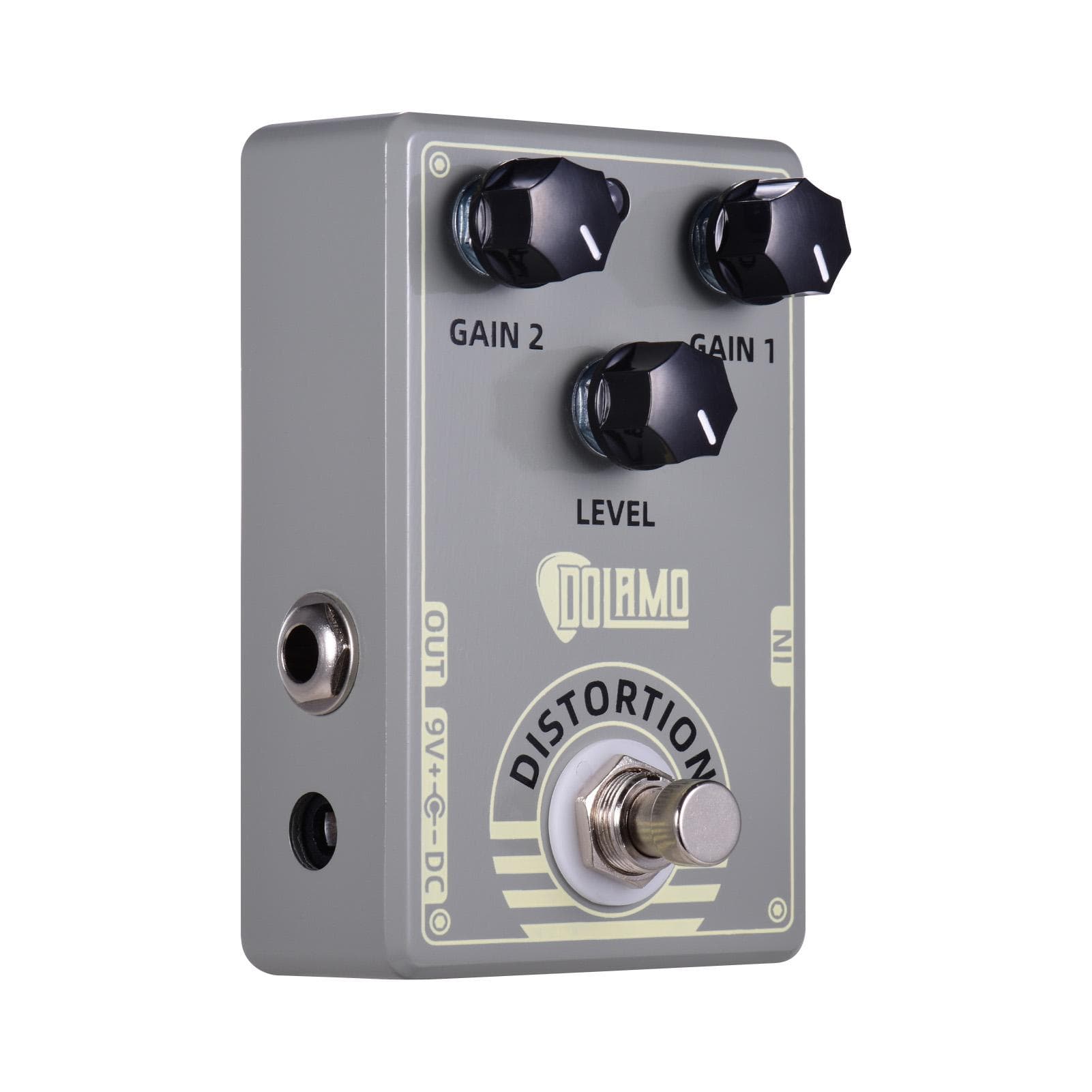 Dolamo D-5 Mark IV Distortion Guitar Effect Pedal Distortion Pedal with True Bypass for Electric grey