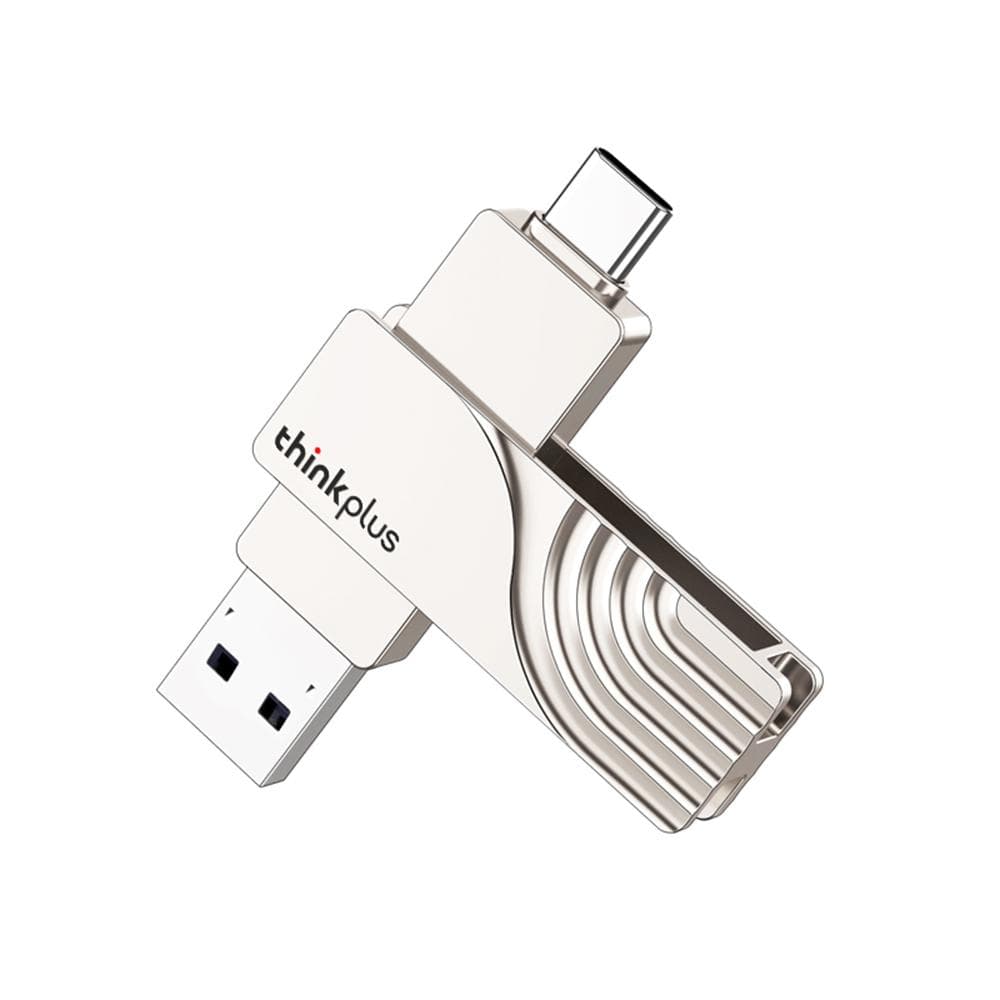 Lenovo thinkplus  Type-C USB3.0 Mobile Phone U Disk TPCU301 Dual-port Mobile Phone Computer 32GB silver