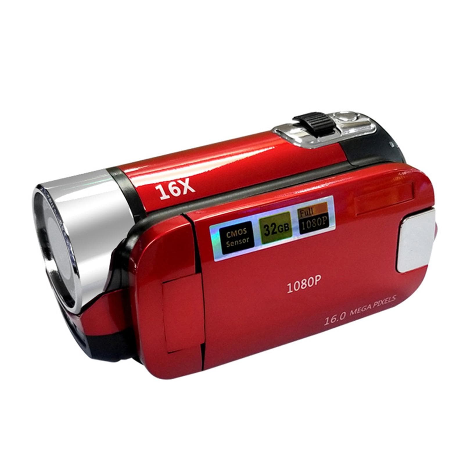 Digital Camera Video Recorder 16X F-ocus Zoom Design 2.7Inches TFT Screen Display Supported S D EU Plug red