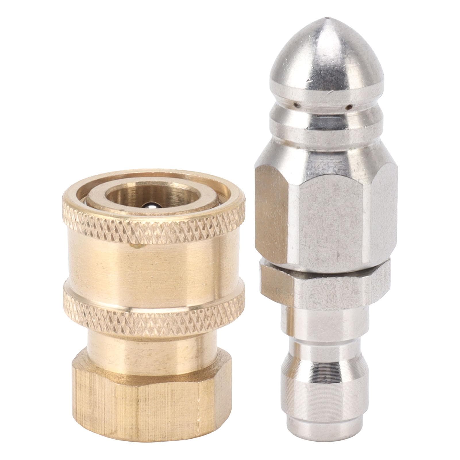 Compact Sewer Nozzle G1/4 Quick Insert Drain Hose Nozzle Pressure Washer Nozzle Fittings Sewer for