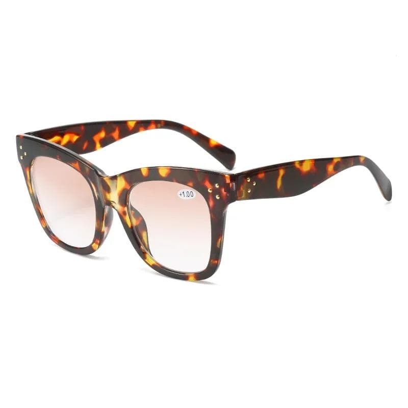 Super Large Frame Progressive Color Women Presbyopia Glasses Fashion HD Elegant Luxury Outdoor Sunscreen Reading Glasses 4