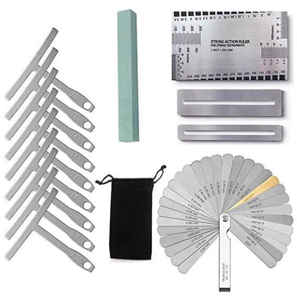 Premium Luthier Tools Professional Guitar Repairing Adjustment Making Tool Set multicolour