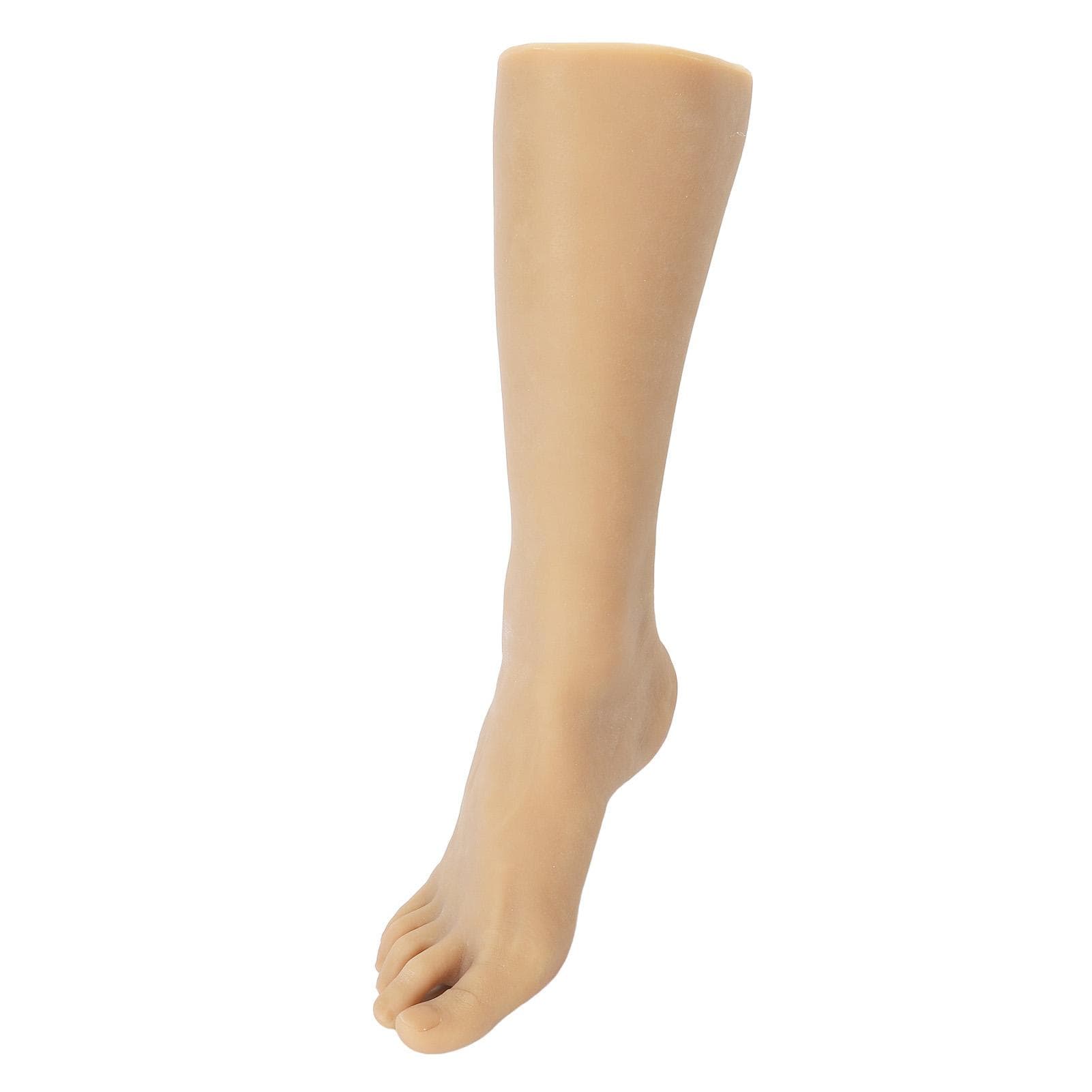 Men Foot Model Simulation Dustproof Soft TPE Male Mannequin Foot for Acupuncture Tattoo Practice right foot