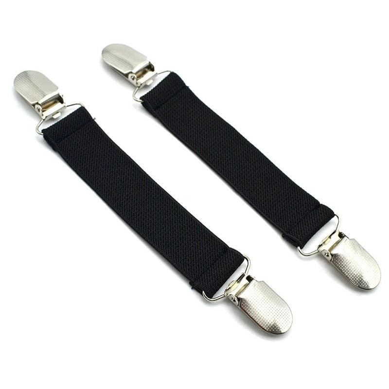 Elastic Suspender Accessories Decor Non slip Stretch Party Women Unisex One size black