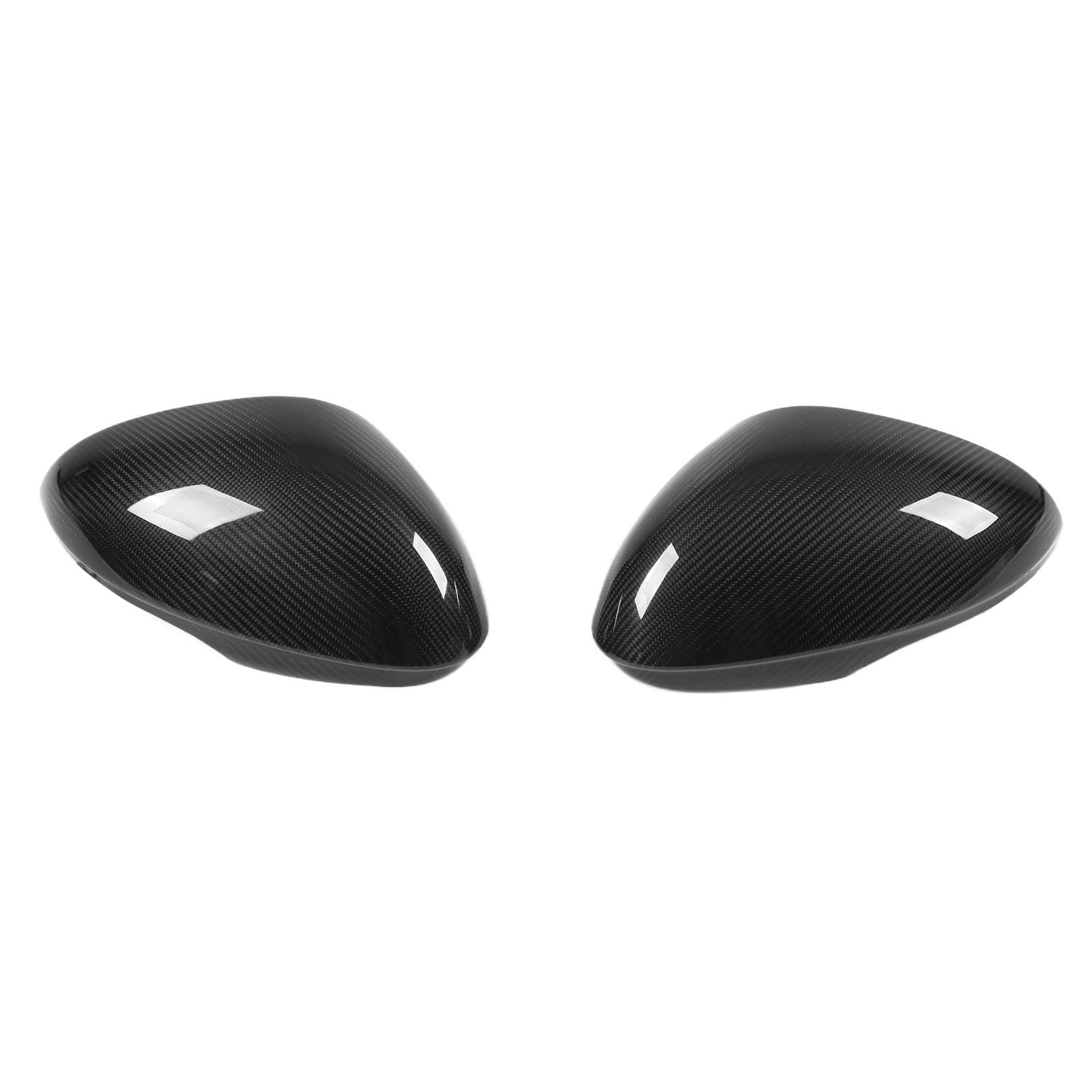 2PCS Rearview Mirror Covers Dry Carbon Fiber UV Resistant Replacement for Alfa Romeo Giulia