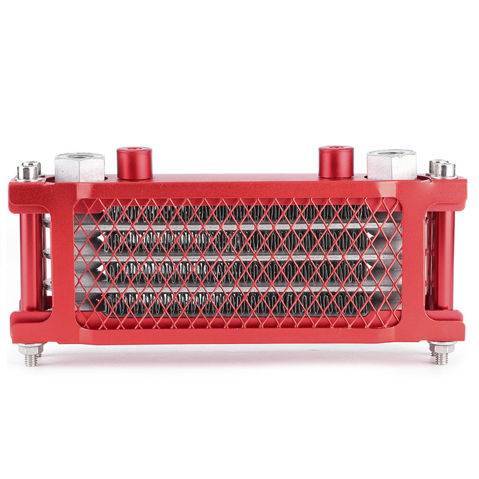 Motorcycle Oil Cooler Red Radiator Cooling System for 100250CC OffRoad Vehicle 85x200x45mm