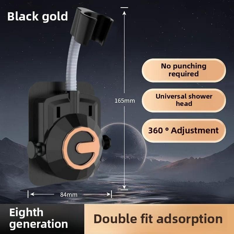 Bathroom Shower System Wall Mounted Showerhead Bracket, Adjustable Angle Showerhead Bracket, No Drilling Installation, Wall Fixed y