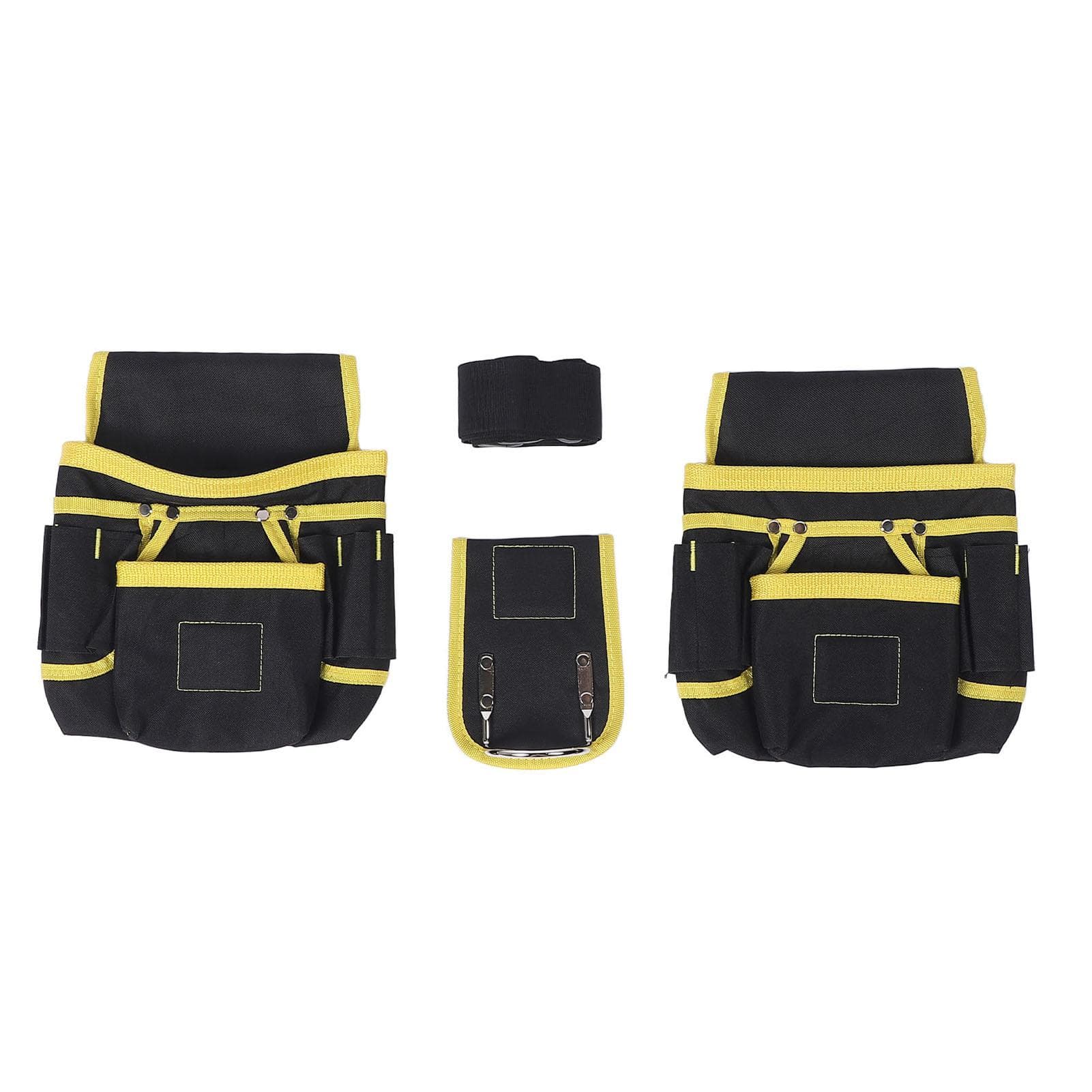 Magnetic Tool Belt for Men Heavy Duty Tool Pouch 26 Pockets Detachable Adjustable Tool Pouch Bag black