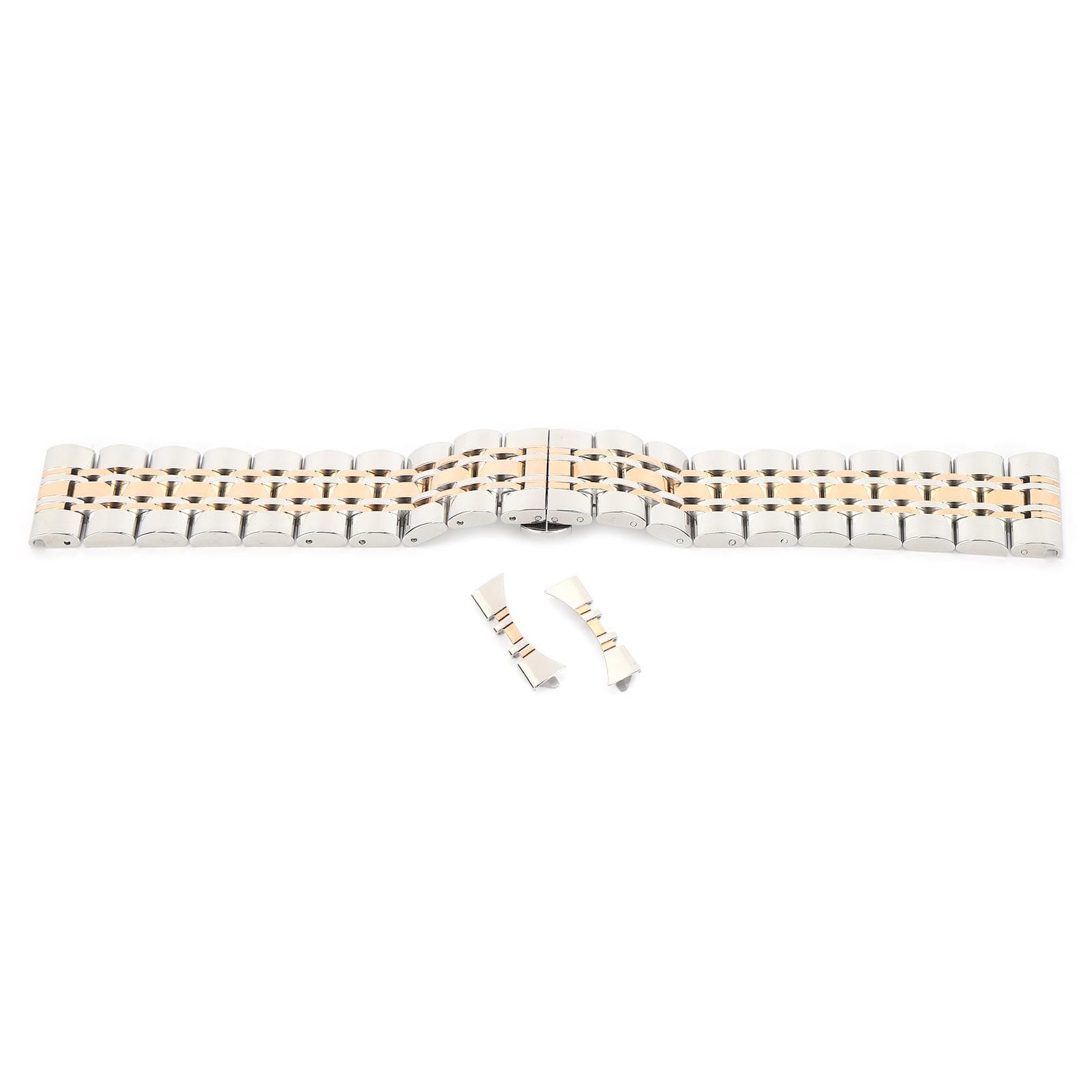 24mm Stainless Steel Watch Strap Replacement Watch Band Strap Accessory for WatchmakerRose Gold