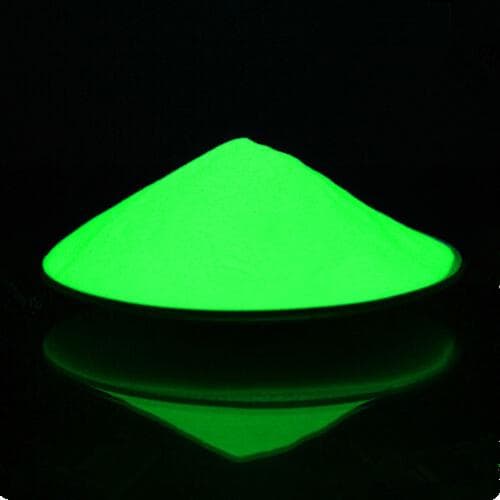 Ultrafine Bright Fluorescent Color Phosphor Powder Glow in the Dark Powder Luminous Pigment Photoluminescent Dust Coating 10g green/yellow