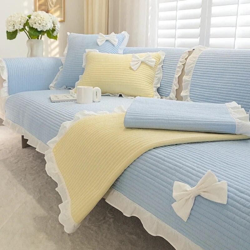 Cotton Non-slip Sofa Cushion Simple Modern Sofa Towel Seat Cushions Backrest Towels Four Seasons Universal Couch Dust Cover 70x70cm 1pc
