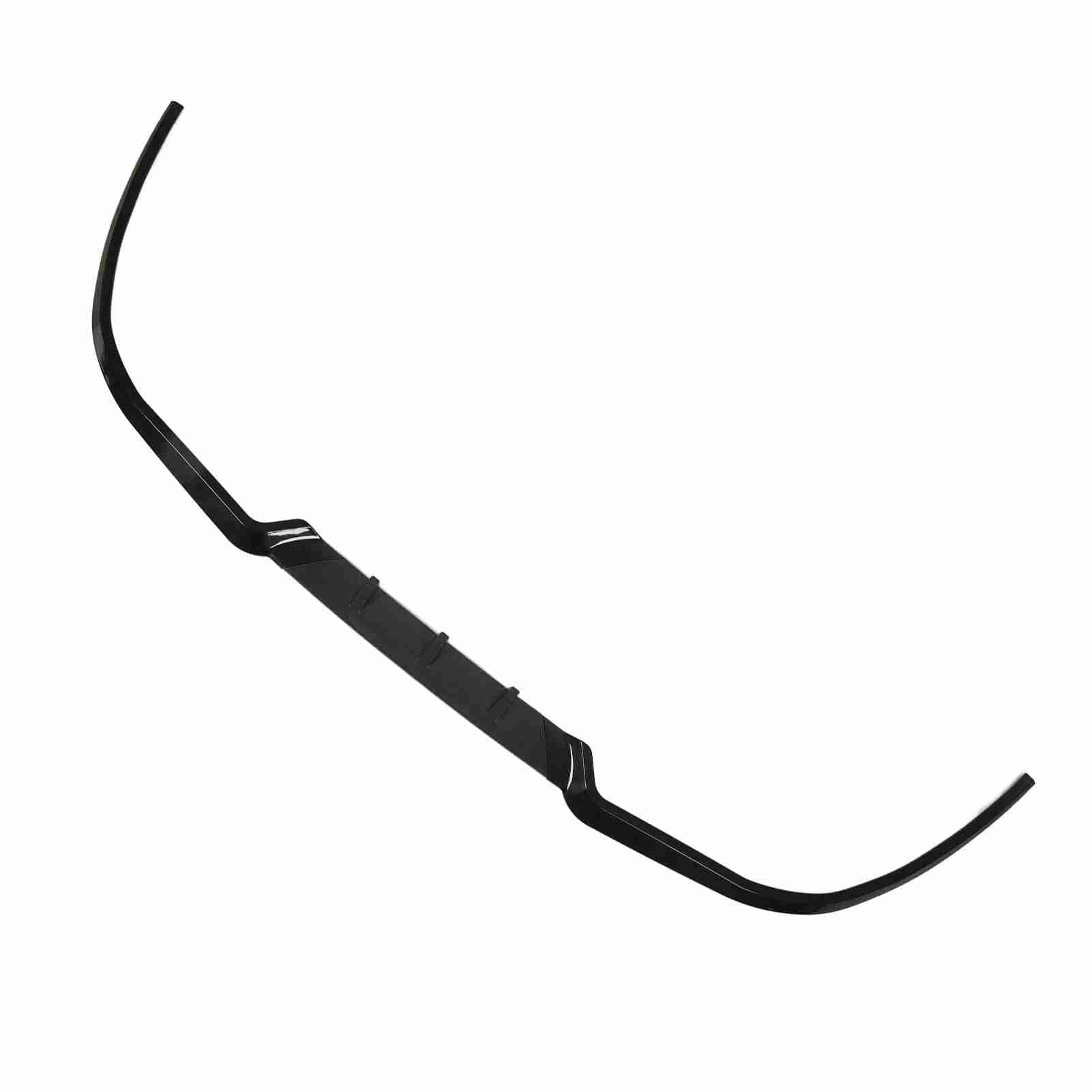 3PCS Front Bumper Splitter Tough Delicate Corners Bumper Lip Spoiler Universal for A3 A4 A6 Glossy black