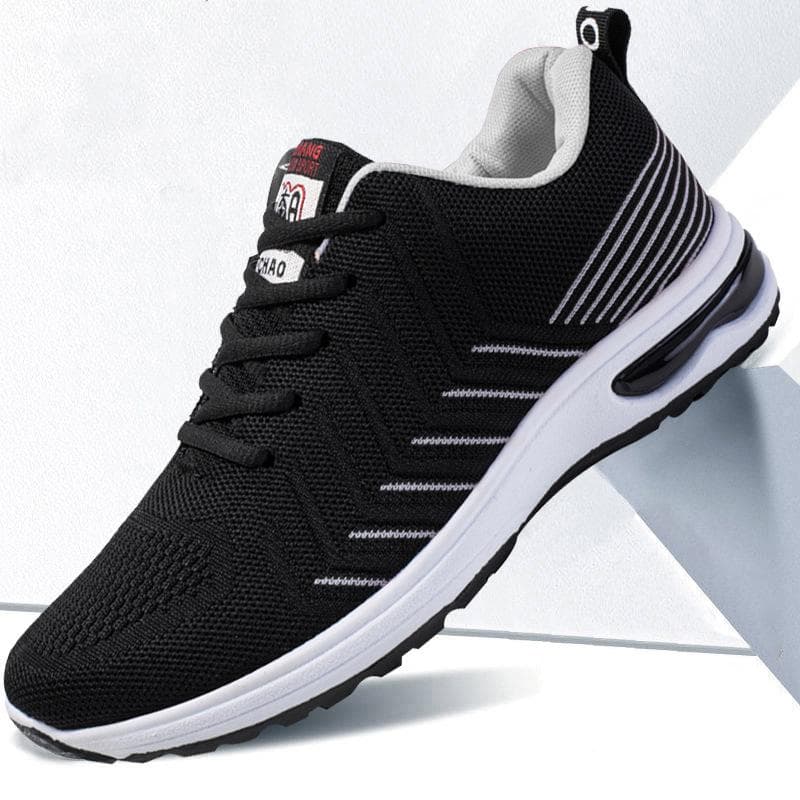 Men's Shoes Summer Air Cushion Shoes Men's Casual Shoes Breathable Fly Knit Sports Casual Shoes Shoes Men 44