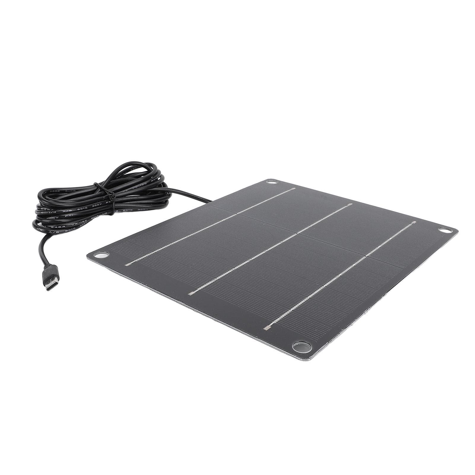 6W Solar Panel Charger Monocrystalline Solar Panel Kit for Phone Small Fans Outdoor Security Camera