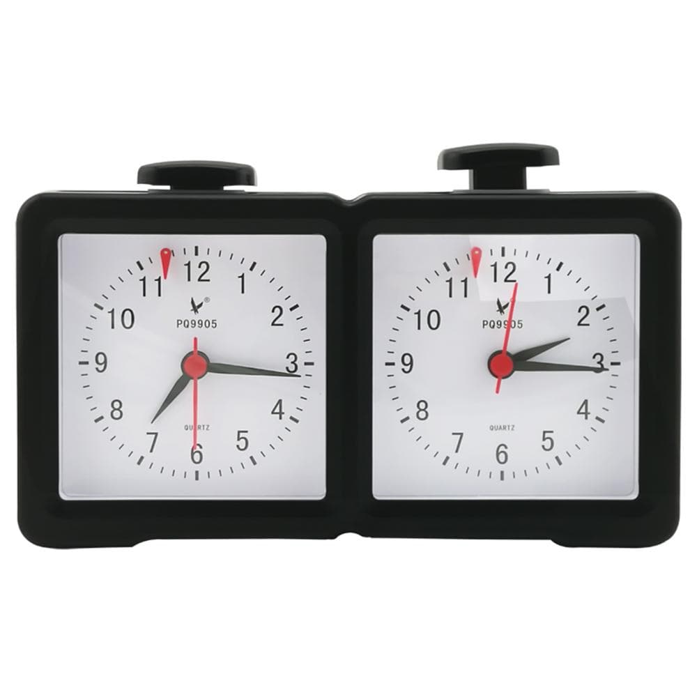 Chess Clock Quartz Electronic Analog Chess Clock Count I-GO Count Up Down Timer black
