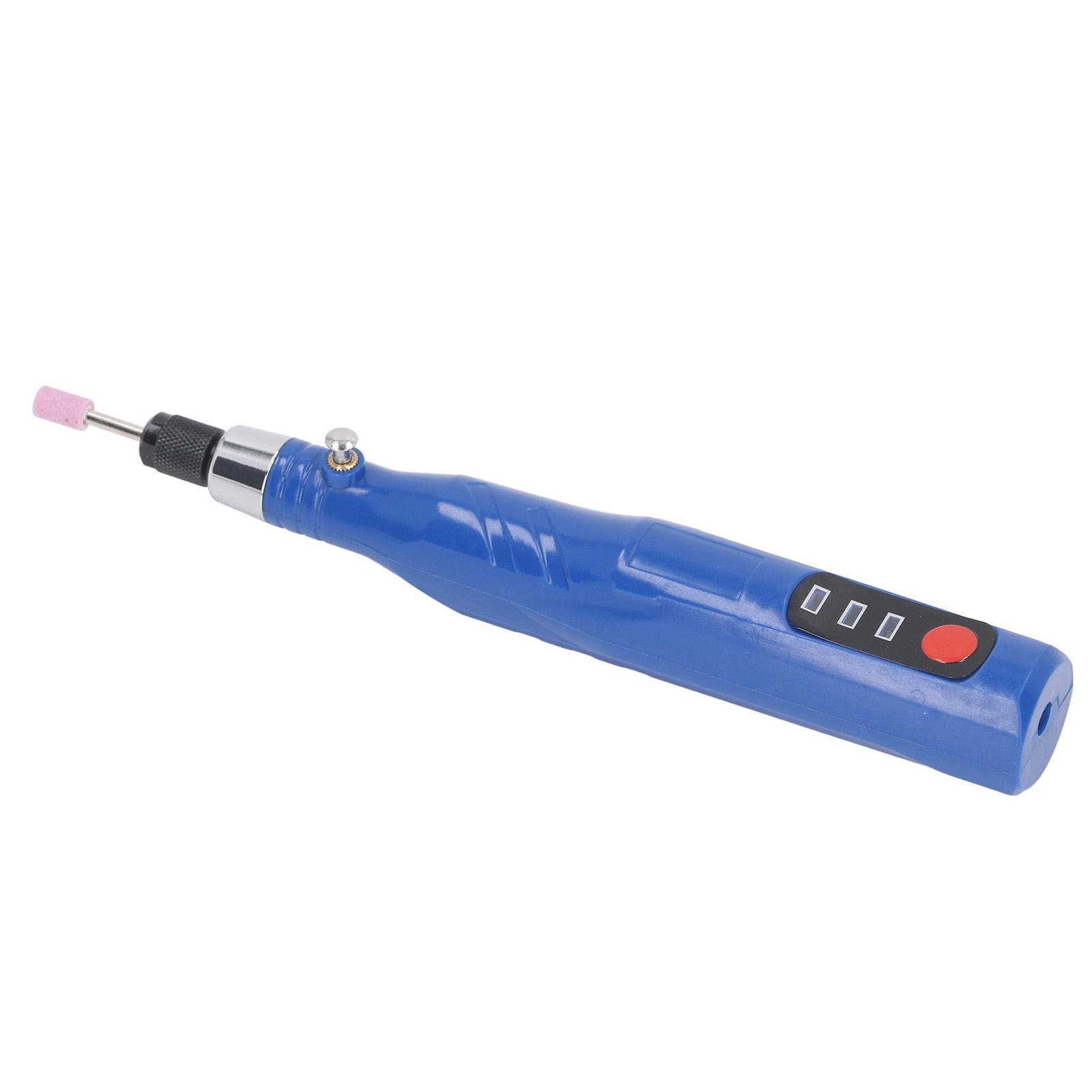 Electric Grinding Pen Polishing Kit Mini USB Charging Portable Cordless Rotary Tool 30W Blue