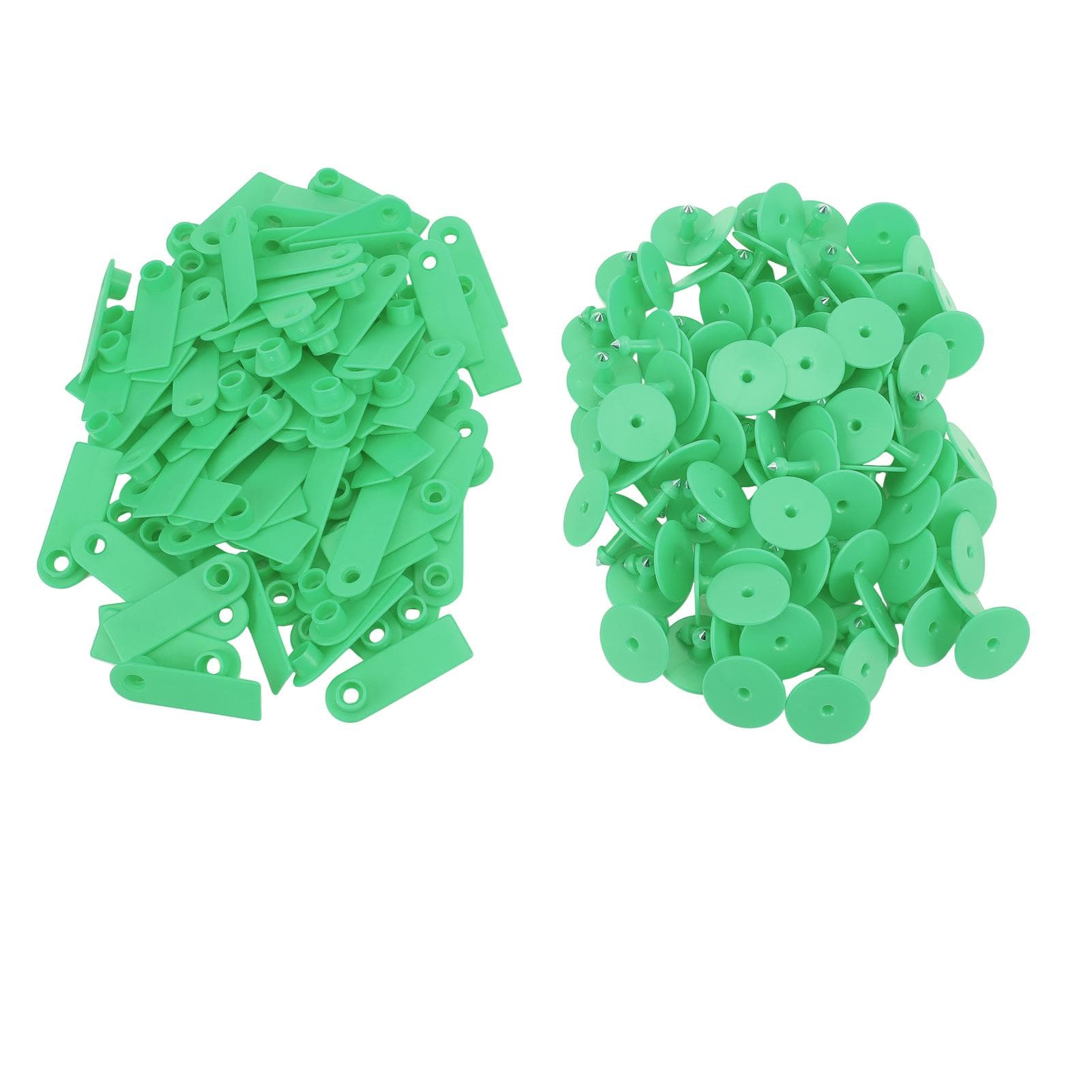100pcs Animal Blank Ear Tags Goat Sheep Pig Livestock TPU Ear Tags for Farm AnimalsNo Letters, Blue