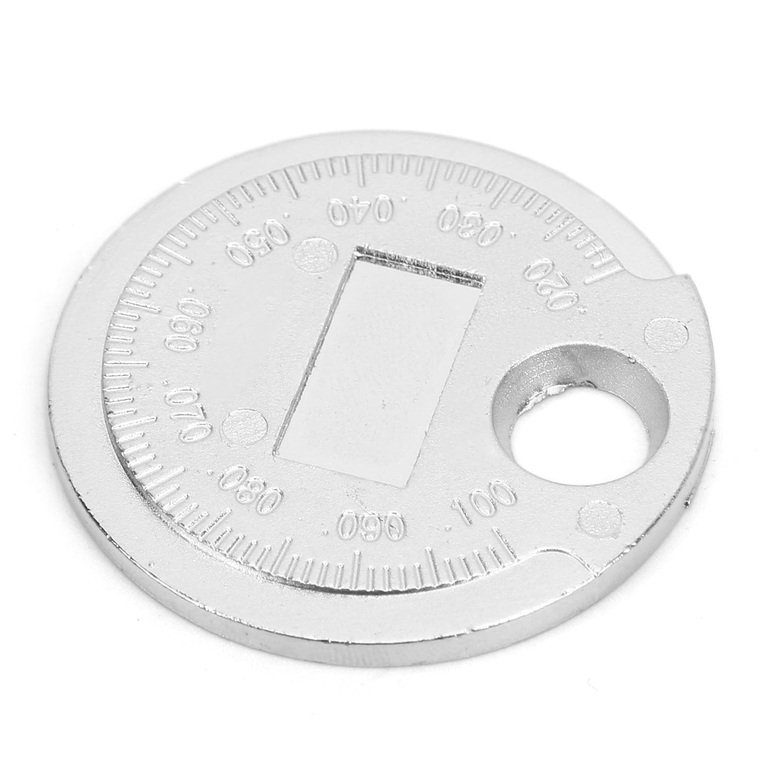 Car Spark Plug Gap Gauge Tool 0.02?0.1in 0.6?2.4mm Coin Type Stainless Steel Repair Maintenance