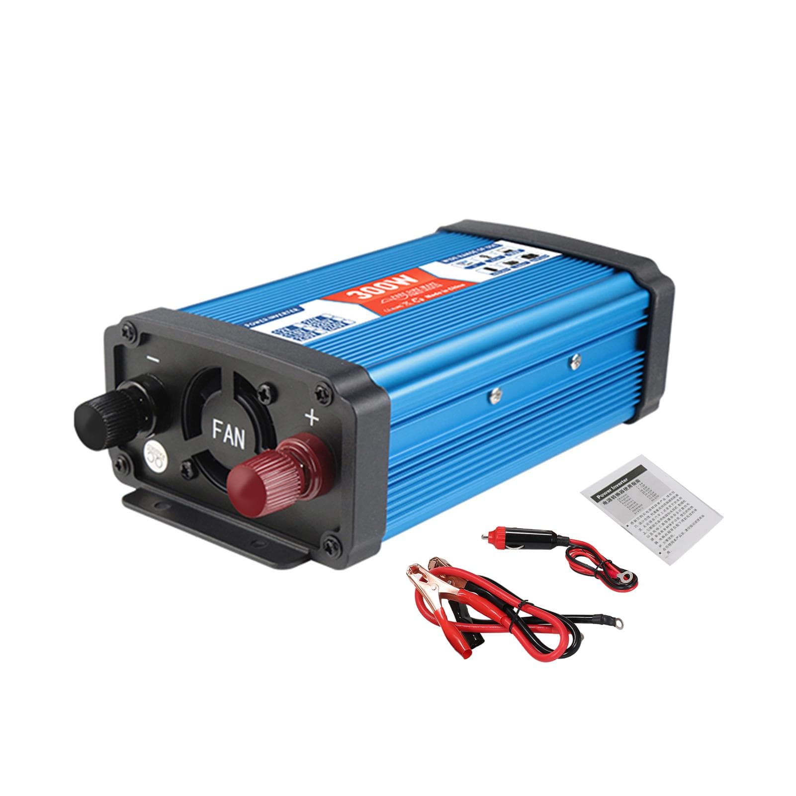 Solar Power Inverter Sine Wave Power Inverter 500W DC 12V to AC 100V-120V Dual USB Port with 300w 12V to AC 100V-120V