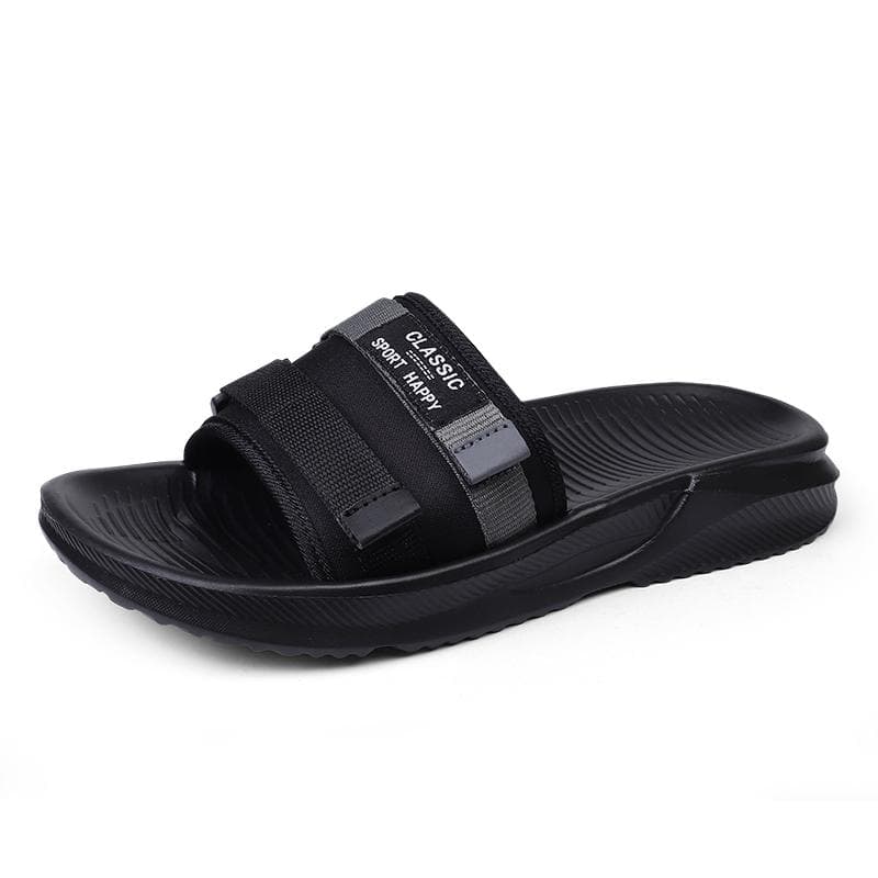 Comforts Shoes Men Slippers Summer Men's Orthopedic Sandals Fashion Men's Beach Flip Flops Unisex Soft Sandals With Arch Support 39 black