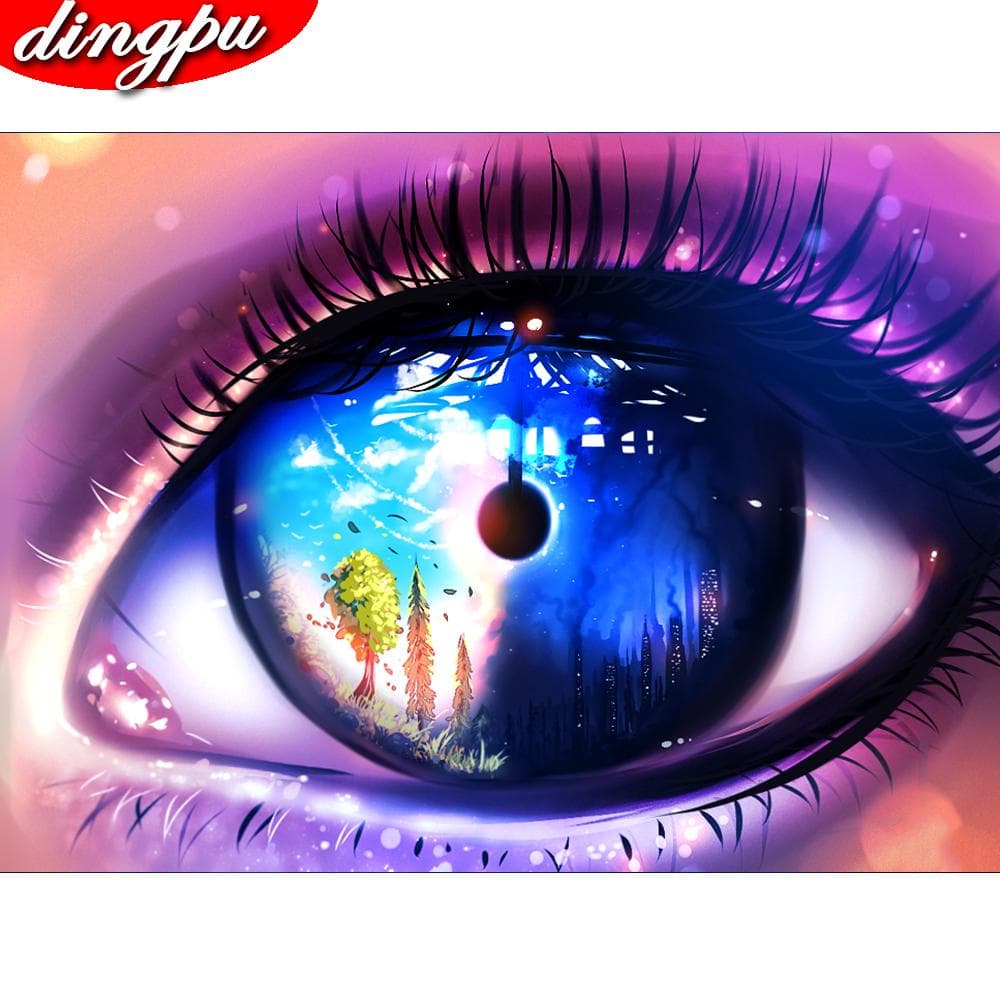 5D Diamond Painting Full Drill Round Diamond Embroidery Home Decoration Diamond Art 20X30CM