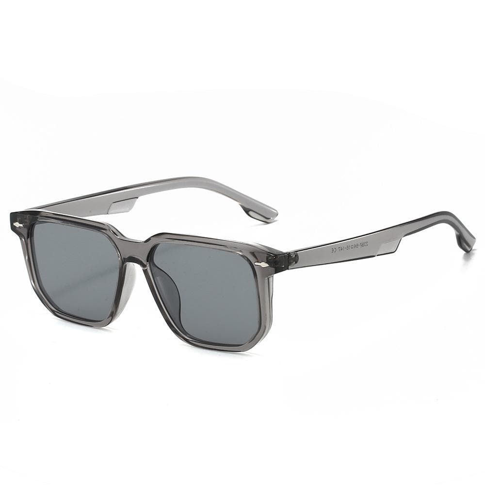 Large Square Single Beam Frame Luxury Sunglasses For Men Women Beige Brown Y2K Fashion Travel Accessories as pictures