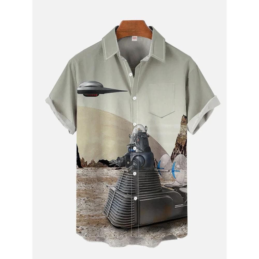 Hawaii Shirts Man New Stars-wars Shirts Men Women Clothes Tee Tops Boys Girls Tees Walker Printing Short Sleeve Shirt 4XL
