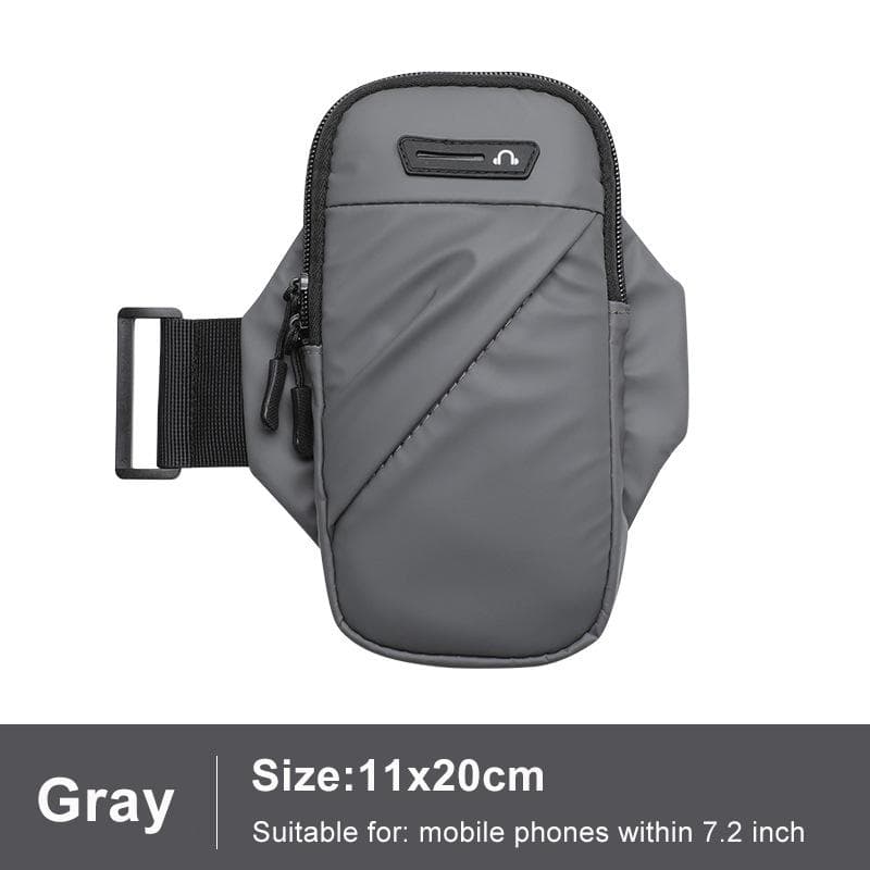 Wrist Wallet Sport Wristband Phone Key Pouch Gym Fitness Arm Band Outdoor Cycling Running Arm Bag Women Men Wristband Wallet gray