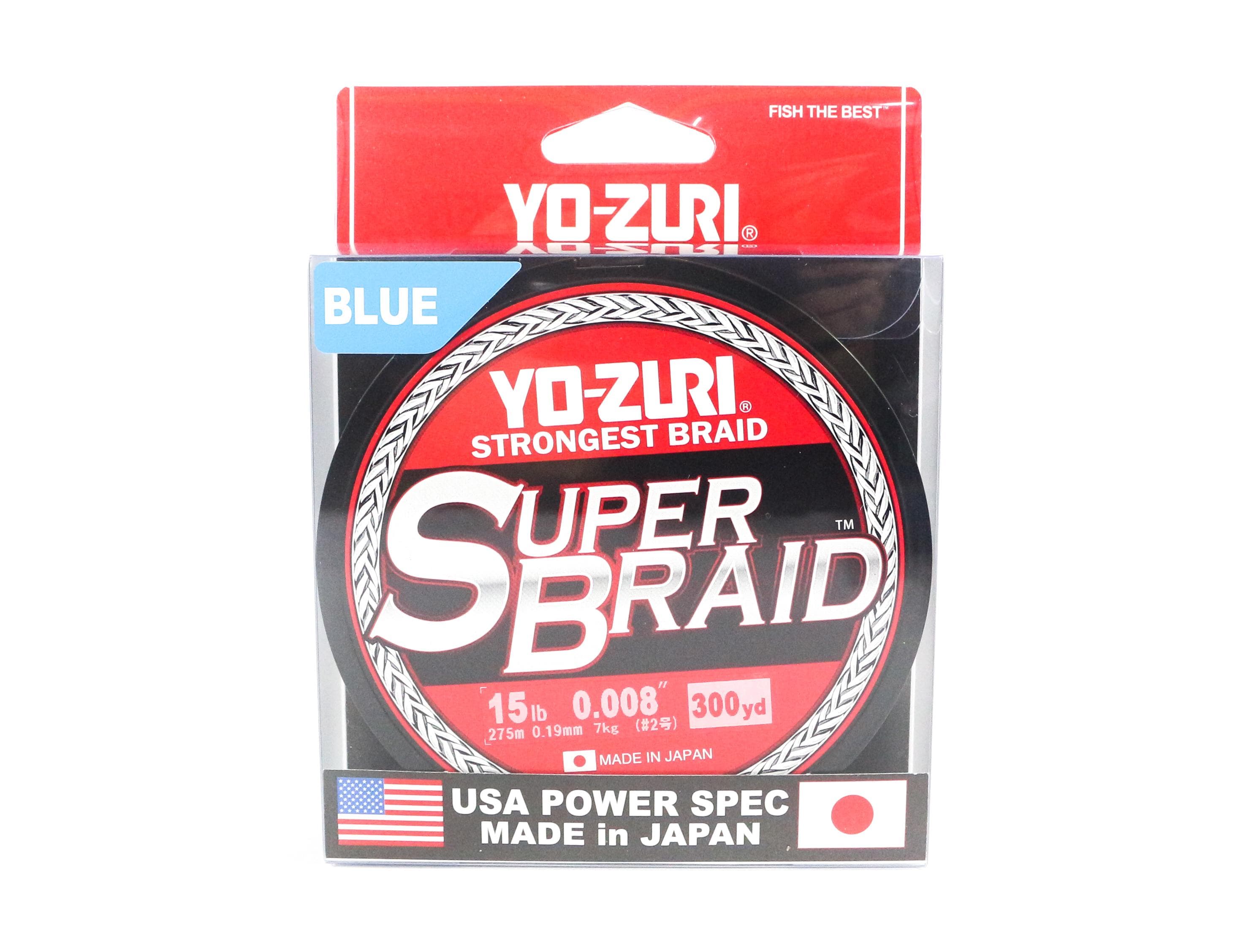 Yo Zuri Duel P.E Line Super Braid 300YDS 15Lbs (0.19mm) Blue R1265-B blue