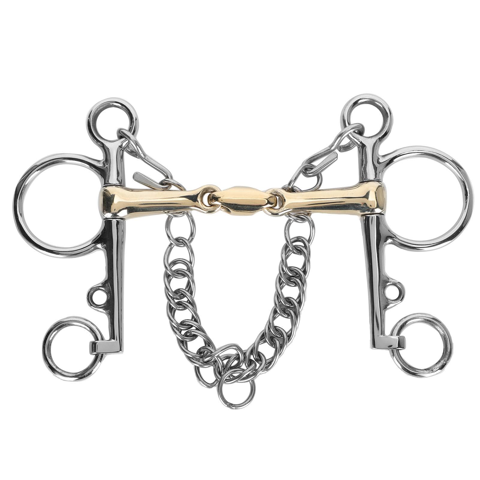 Stainless Steel Pelham Horse Bit Accessory Jointed Silicon Brass Connector Accessory