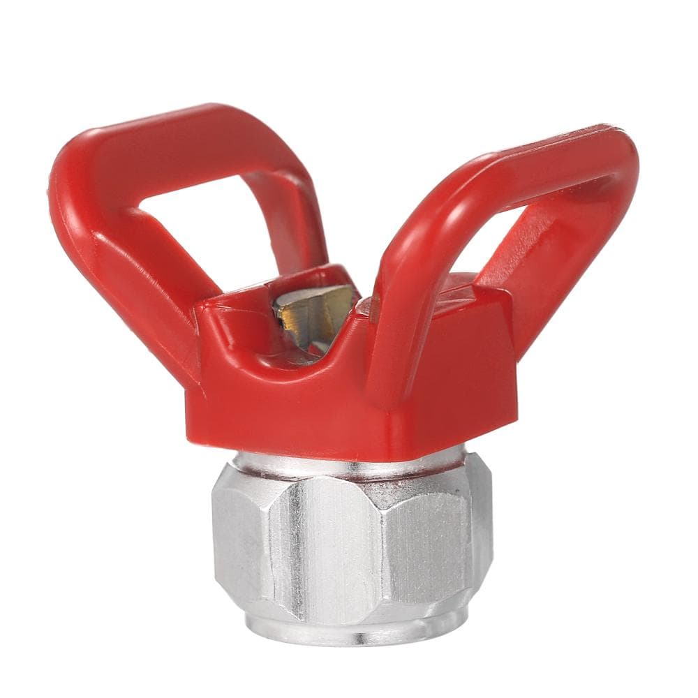 Spray Paint Accessory Universal Tool Airless Paint Spray Gun Flat Tip Nozzle Guard Seat red