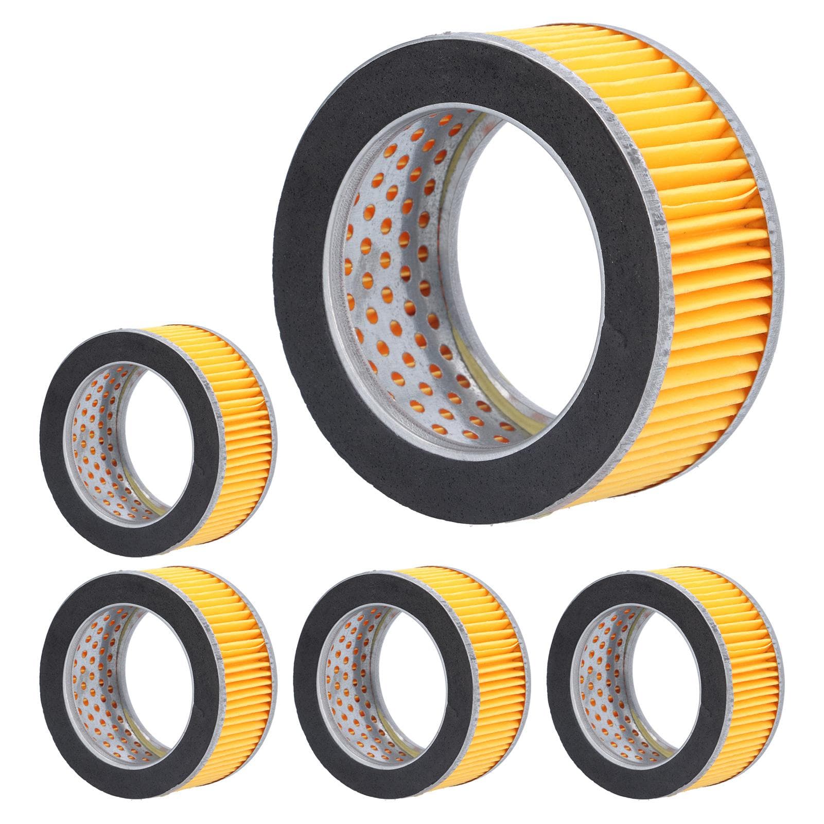 5Pcs Piston Air Compressor Filter Inner Element Inside Silencer Equipment 106x84x51mm