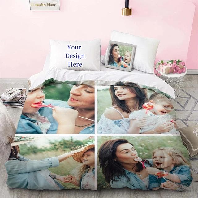 3D Custom Po Bedding Set Interesting Creative Customized Duvet Cover With Pillowcases Twin Full Queen King Size Dropshipping Au-Queen210x210cm