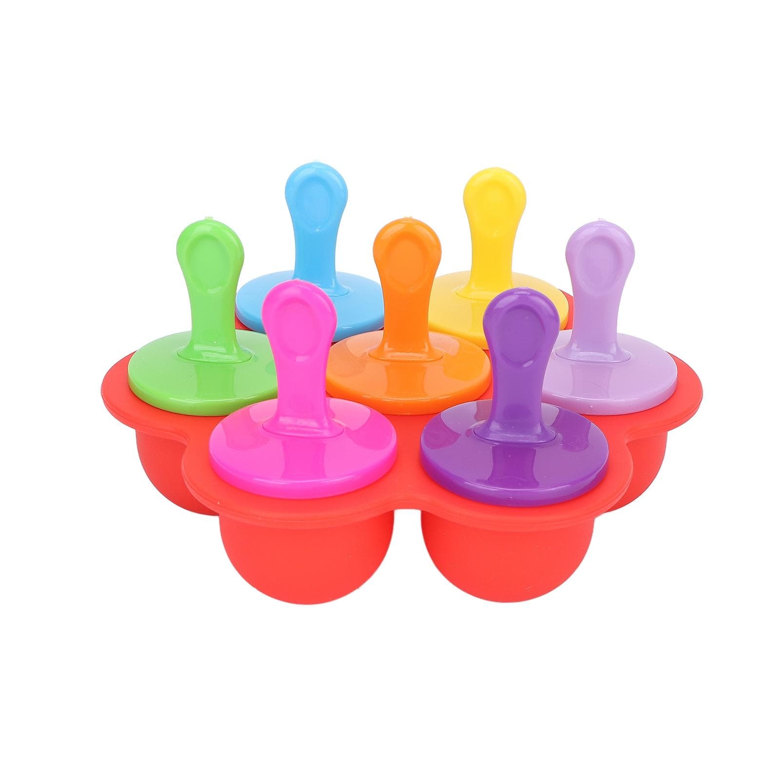 Reusable Silicone Ice Tray Massage Ice Cube Mold Facial Beauty Ice Roller Skin Care Tools red