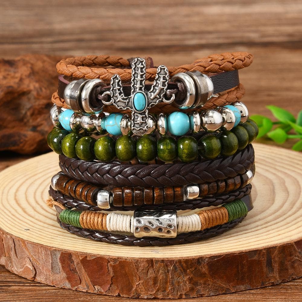 Bohemian DIY Beaded Bracelet for Women Handmade Turquoise Stone Jewelry Fashion Boho Chic Adjustable Anklet