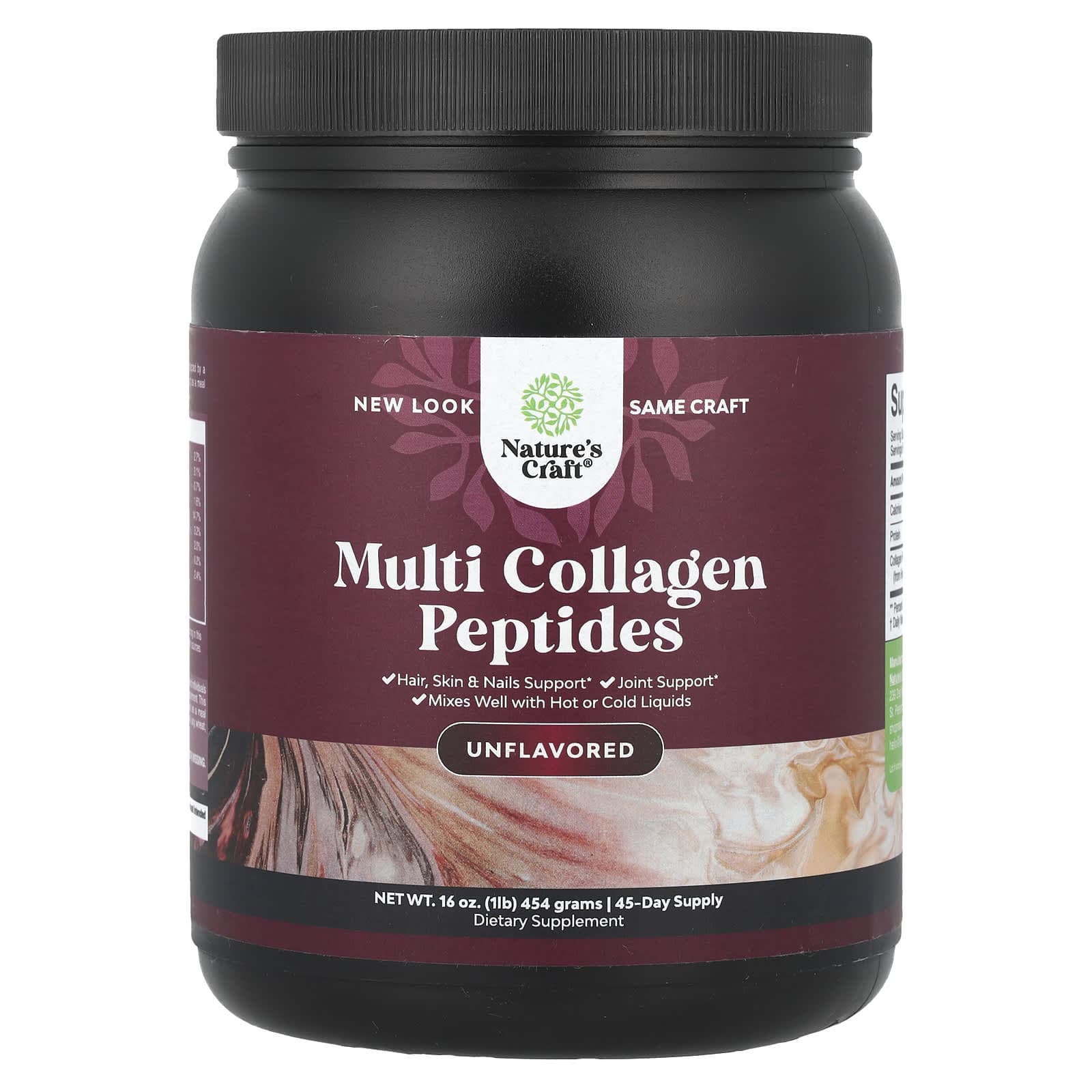 Nature's Craft, Multi Collagen Peptides, Unflavored, 16 oz (454 g)