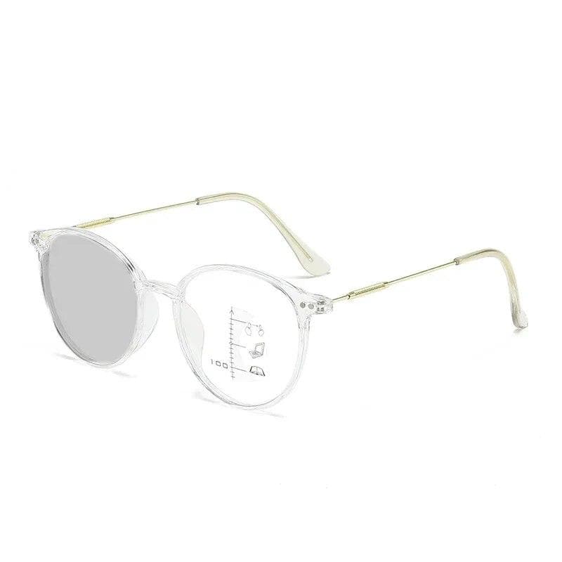 Finished Photochromic Presbyopia Sunglasses Fashion Outdoor Progressive Multifocal Eyeglasses Prescription Hyperopia Eyewear +4.0