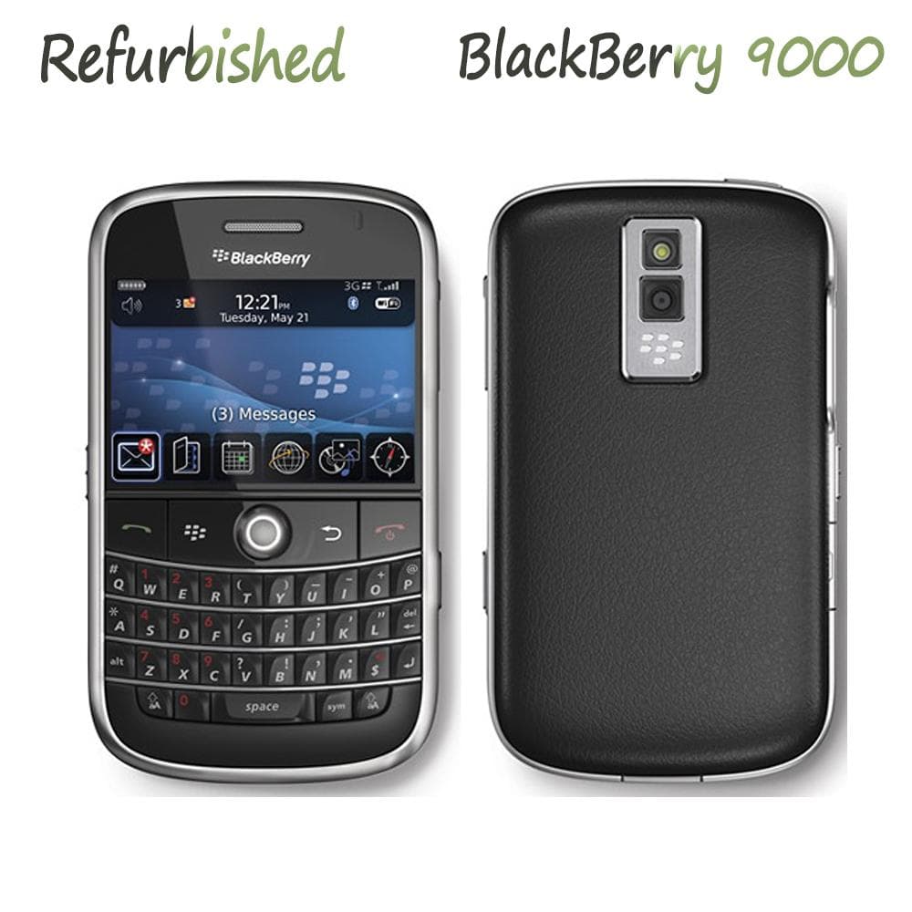 Refurbished Blackberry Bold 9000 3G NETWORK 128 RAM 1GB ROM Mobile Phone With 1 SIM simple set black