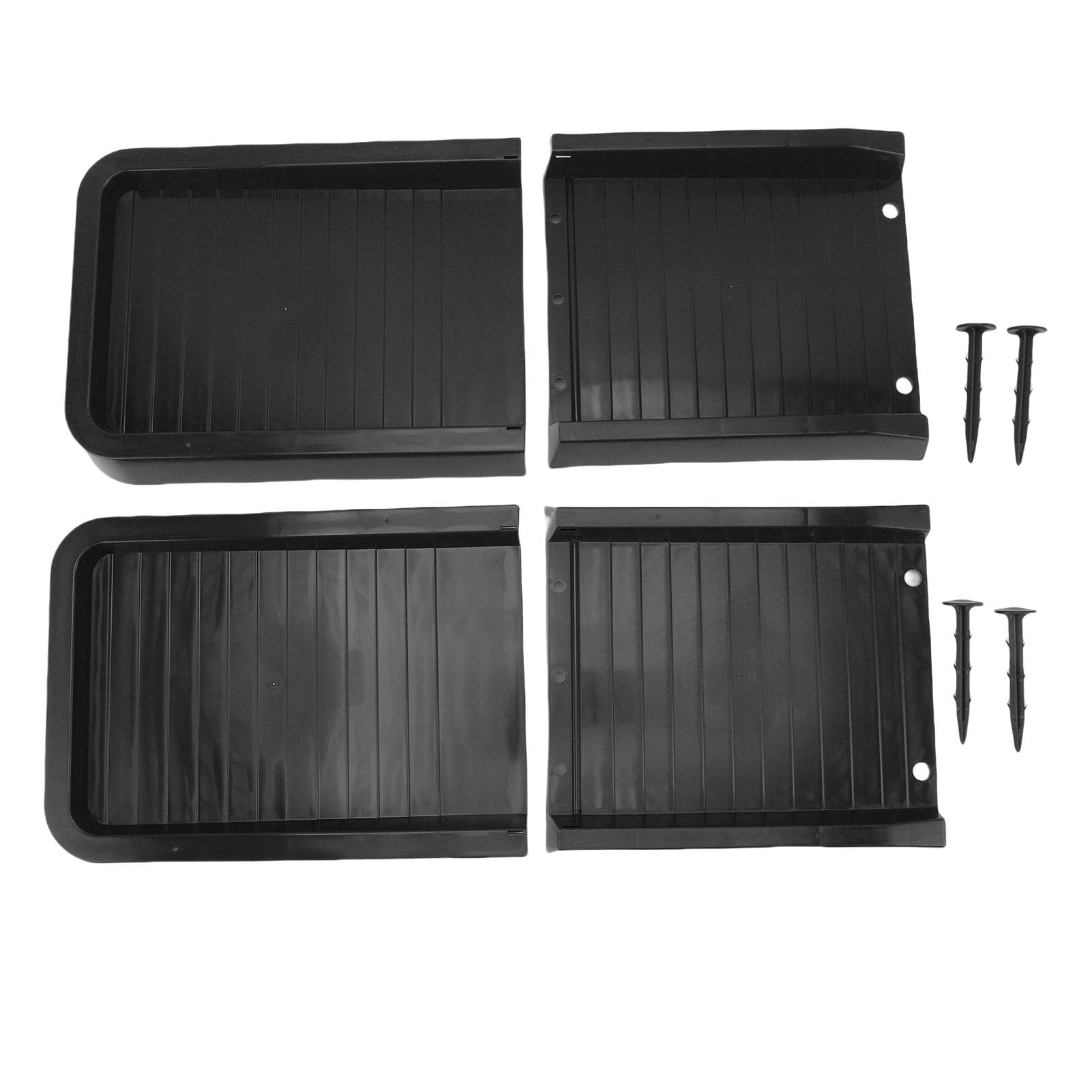 Rain Gutter Downspout Extension Weather Proof PP Rain Gutter Downspout Splash Block for Outdoor black
