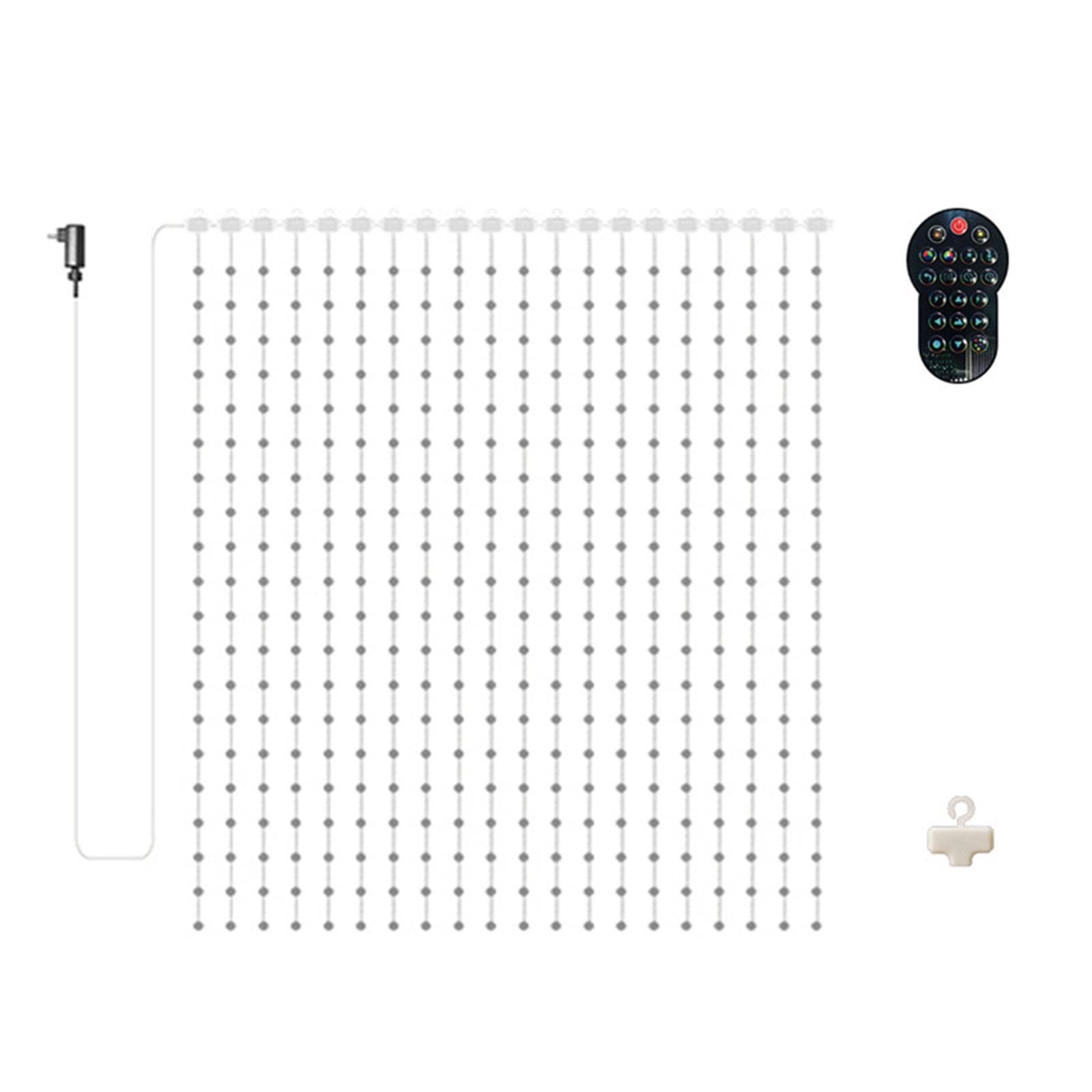 APP Smart Curtain Lights BT Illusion Point Control Leather String Lights Indoor and Outdoor Holiday EU Plug