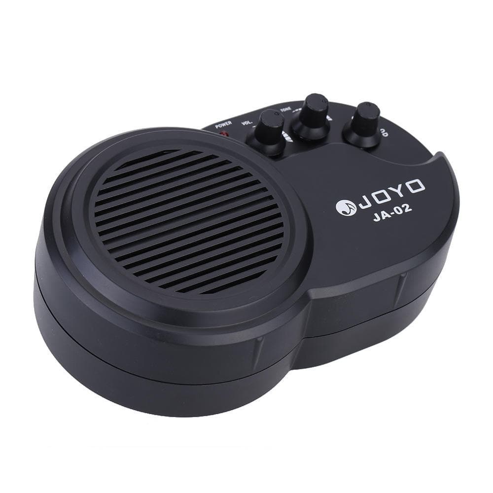 JOYO JA-02 3W Mini Electric Guitar Amp Amplifier Speaker with Volume Tone Distortion Control black