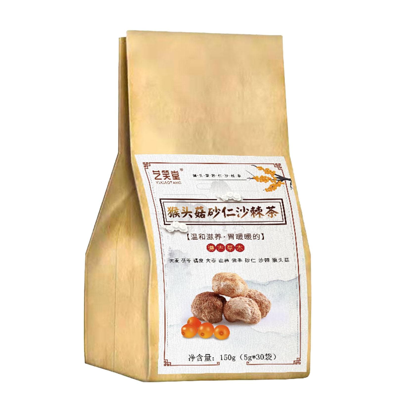 Hericium Erinaceus Herbal Tea 150g 30 Count Mellow Independent Packaging Multi Ingredient Poria