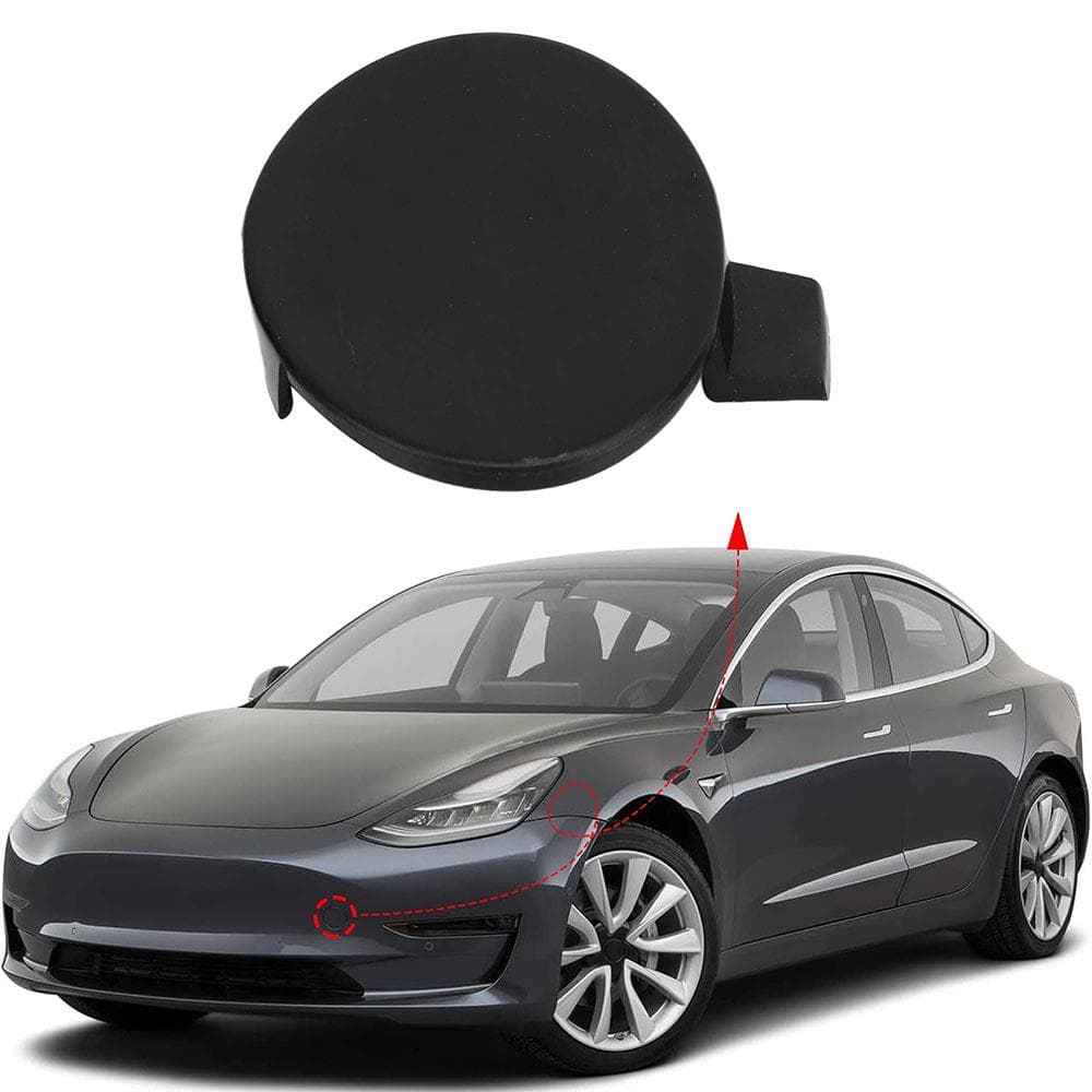 Car Front Bumper Tow Hook Cover Cap 1084173-00-E For Tesla Model 3 2017-2022