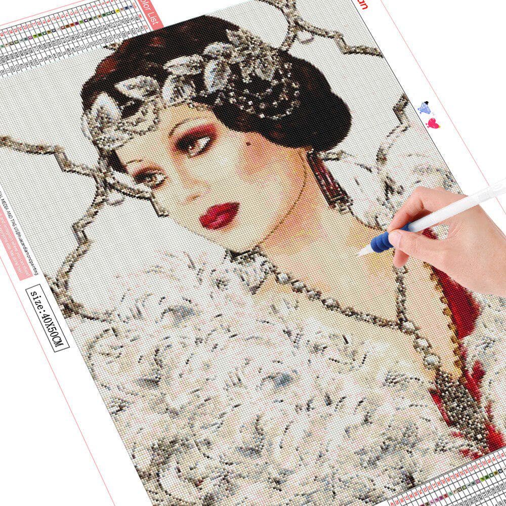 Diamond Painting Portrait 5d Diamond Embroidery Girl Sale Rhinestones Picture 20X30CM